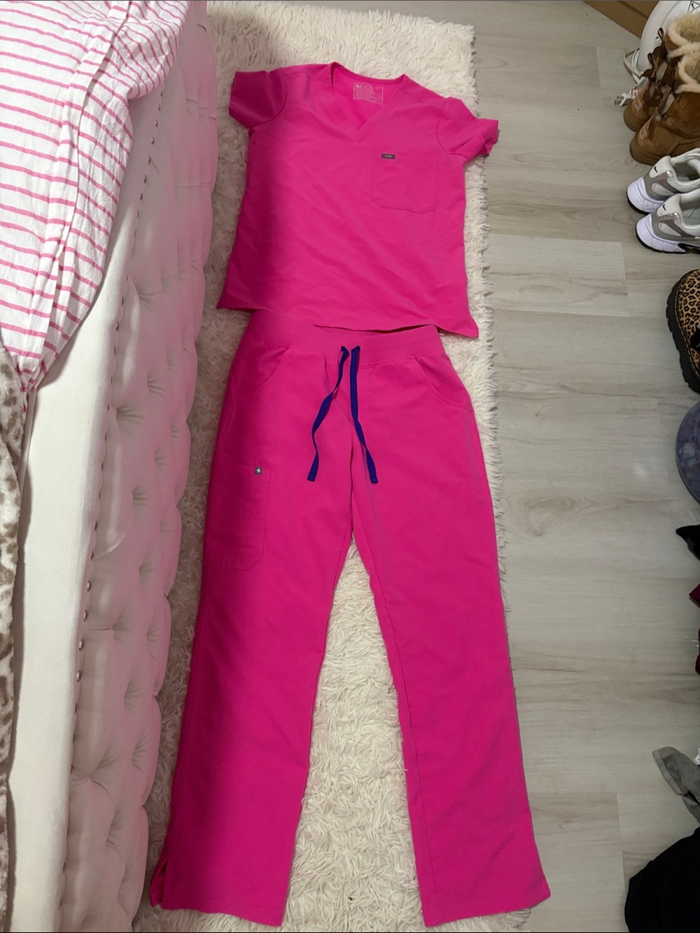 Rapid response pink catarina top , rapid response pink kade straight leg pants